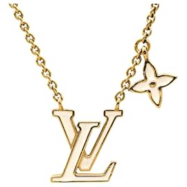 Collana con pendente LV Iconic in smalto placcato oro Louis Vuitton Gold