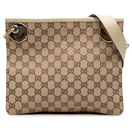 Borsa a tracolla Gucci GG Canvas Eclipse marrone