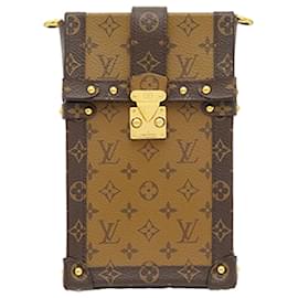 Borsa a tracolla Pochette Trunk Verticale Monogram Reverse marrone Louis Vuitton