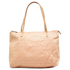 Tote in tela Fendi Small Zucchino rosa