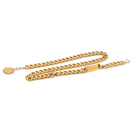 Cintura a catena con medaglione 31 Rue Cambon placcata oro Gold Chanel CC