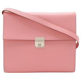 Pink Hermès Chevre Mysore Clic 16 Wallet On Strap Crossbody Bag