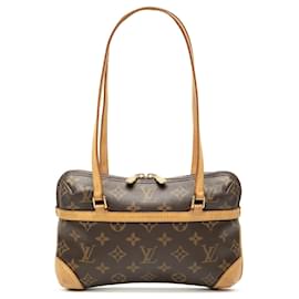 Borsa a tracolla Louis Vuitton Monogram Mini Coussin marrone