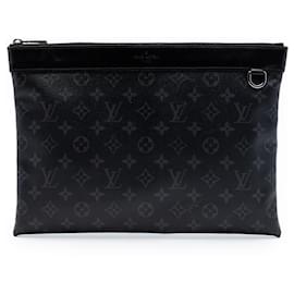 Pochette GM Discovery Louis Vuitton Monogram Eclipse nera - Clutch
