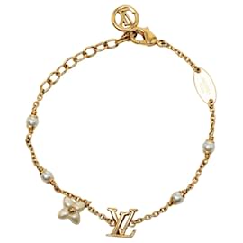 Bracciale LV Floragram in finta perla placcato oro Louis Vuitton Gold