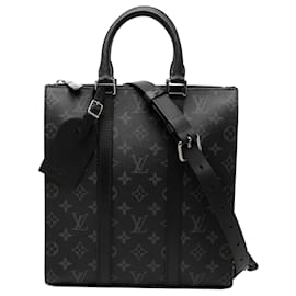 Borsa Satchel Louis Vuitton Monogram Eclipse nera