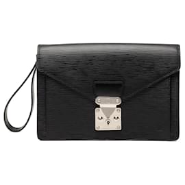 Clutch Dragonne Epi Sellier nera Louis Vuitton