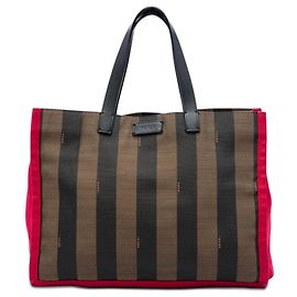 Tote Simply Shopping en lona Pequin marrón Fendi