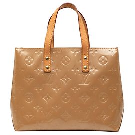 Borsa Louis Vuitton Monogram Vernis Reade PM marrone