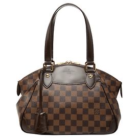 Borsa Louis Vuitton Damier Ebene Verona PM marrone