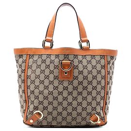 Abbey GG Canvas D Ring Tote von Gucci in Orange