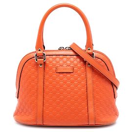 Borsa a tracolla a cupola Gucci Mini Microguccissima Arancione