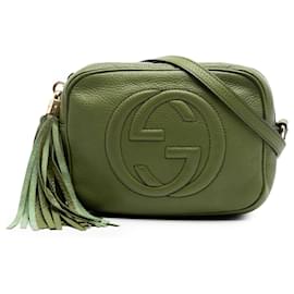 Borsa a tracolla Soho Disco in pelle verde Gucci