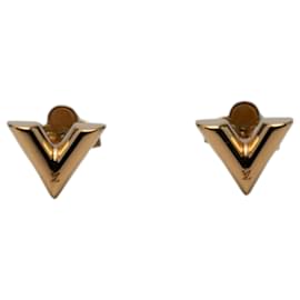 Orecchini Essential V placcati oro Louis Vuitton Gold