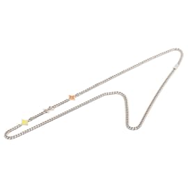Collana Louis Vuitton Monogram Row in ottone argentato