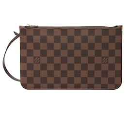Pochette Louis Vuitton Damier Ebene Neverfull MM marrone
