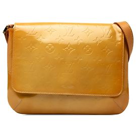 Borsa a tracolla Louis Vuitton Monogram Vernis Thompson Street beige