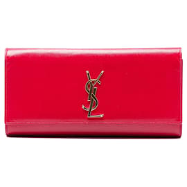 Clutch Monogram Cassandre in Grain de Poudre rosa Saint Laurent