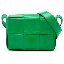 Bolsa transversal Green Bottega Veneta Candy Nappa Intrecciato Cassette