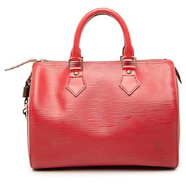 Borsa Boston Louis Vuitton Epi Speedy 30 rossa