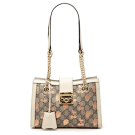 Borsa Tote Gucci Small GG Supreme Berry Padlock Beige
