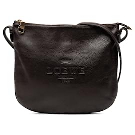 Borsa a tracolla LOEWE Leather Heritage marrone