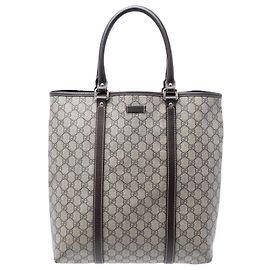 Bolso Tote Vertical Gucci GG Supreme Joy Beige
