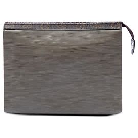 Clutch Louis Vuitton Epi Pochette Voyage MM Marrone