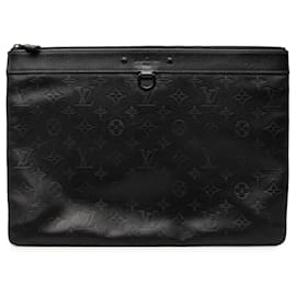 Pochette Louis Vuitton Monogram Shadow Discovery nera