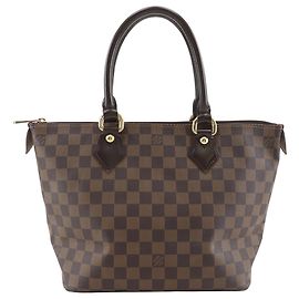 Borsa Louis Vuitton Damier Ebene Saleya PM marrone