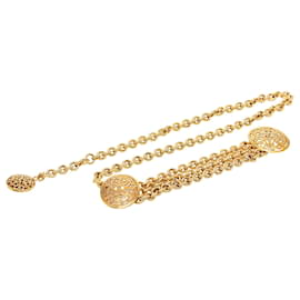 Cinturón de cadena Chanel Gold Plated Equestrian Medallion dorado