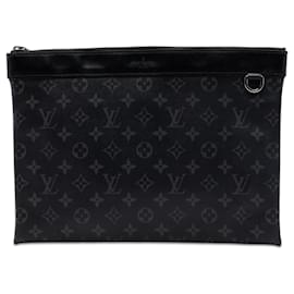 Borsa a Pochette Louis Vuitton Monogram Eclipse Discovery GM Nera