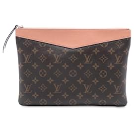 Clutch Louis Vuitton Monogram Daily marrone