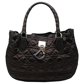 Dior Cannage Lovely Handtasche aus Nylon in Braun