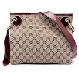 Borsa a tracolla Gucci GG Canvas Eclipse beige