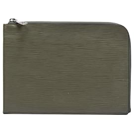 Clutch Louis Vuitton Epi Pochette Jour PM Marrone