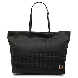 Borsa Tote Fendi Micro Zucchino Canvas nera