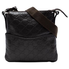 Borsa a tracolla Gucci Guccissima marrone