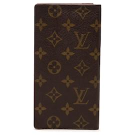 Cartera larga Louis Vuitton Monogram Brazza marrón