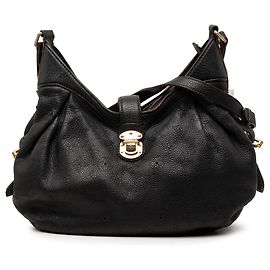 Borsa a tracolla Louis Vuitton Monogram Mahina XS Nera