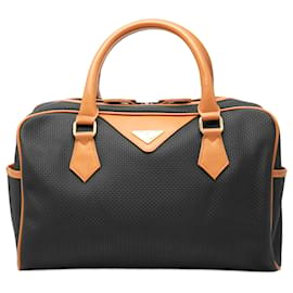 Borsa Boston Saint Laurent in PVC nera