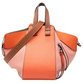Borsa a tracolla LOEWE Small Tricolor Soft Grained Calfskin Hammock Bag Arancione - Loewe