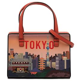 Borsa a mano LOEWE Small Leather Tokyo Postal Satchel Arancione