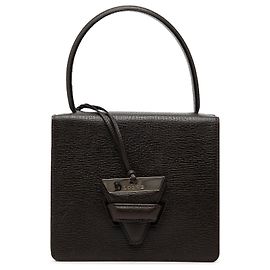 Bolso Satchel Barcelona de piel texturizada marrón LOEWE con asa superior