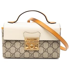 Borsa Gucci Mini GG Supreme Padlock Beige