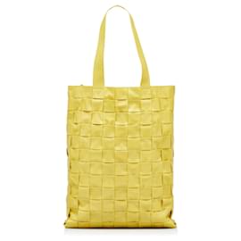 Tote Maxi Intrecciato Cassette in nappa giallo Bottega Veneta