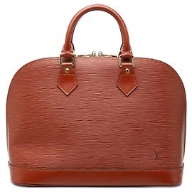 Sac à main Louis Vuitton Epi Alma PM Marron