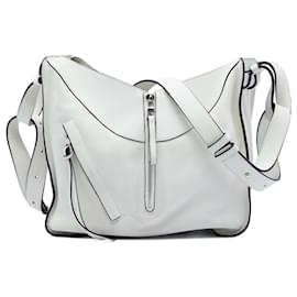 Borsa a tracolla Hammock in pelle di vitello granulata LOEWE bianca - Loewe