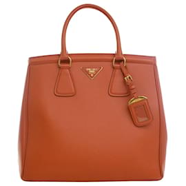 Tote Prada Saffiano Lux Parabole Arancione