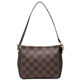 Pochette Trousse Louis Vuitton Damier Ebene Marrone